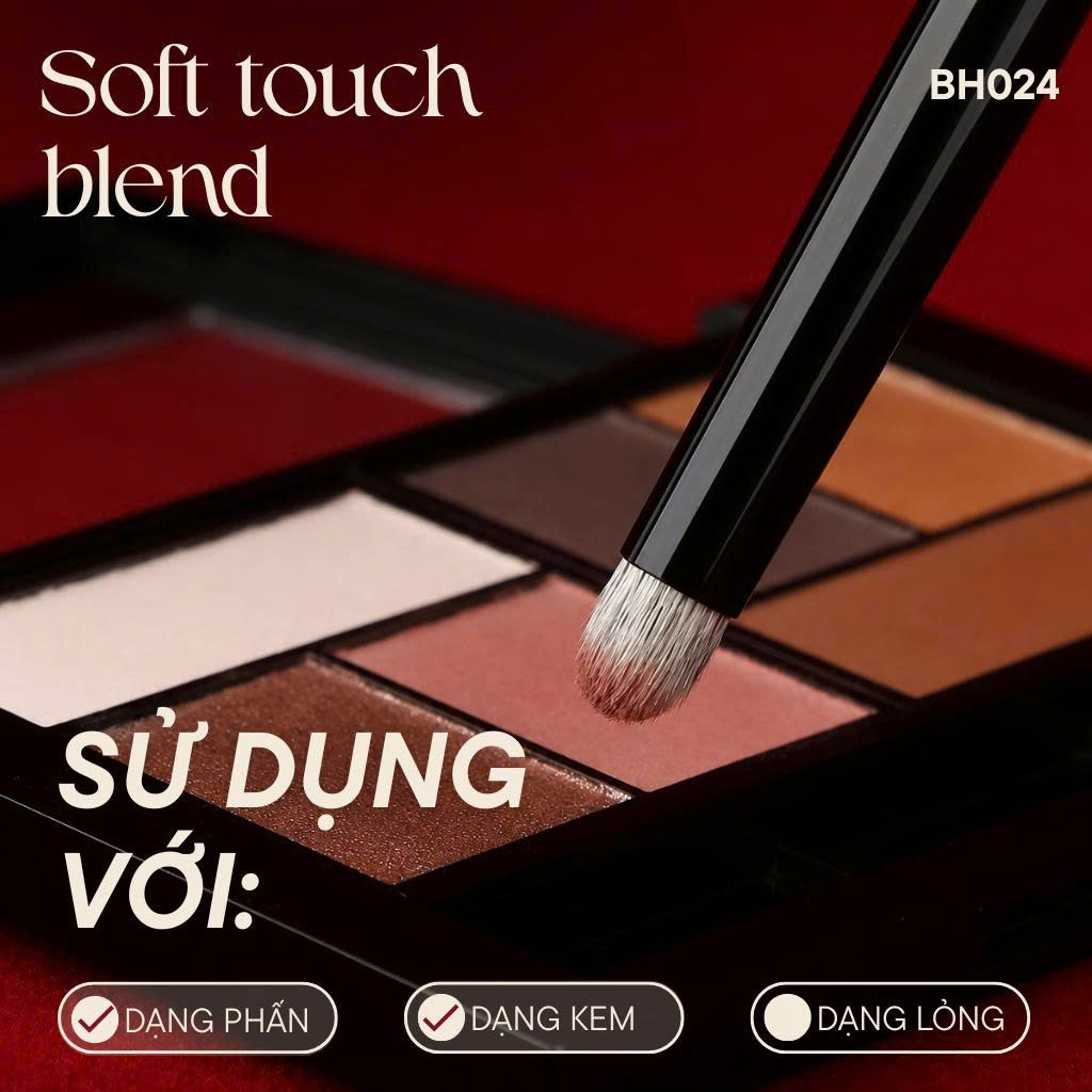 Cọ Nhấn Đuôi Mắt Tán Viền Mắt BH Cosmetics Small Pencil BH024